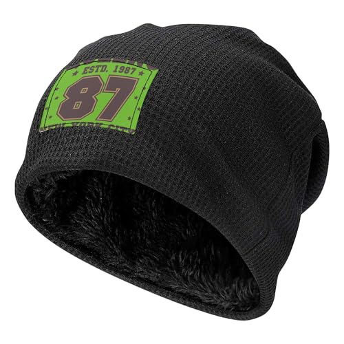 Bonnet unisexes à motifs chiffres chaud et coupe-vent noir 8