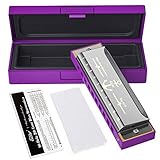 Lieferumfang - Eastar Major Blues Mundharmonika, Mundharmonika Tuch, Benutzerhandbuch, hochwertiger Hardcase, Hart gepackte bunte Box.