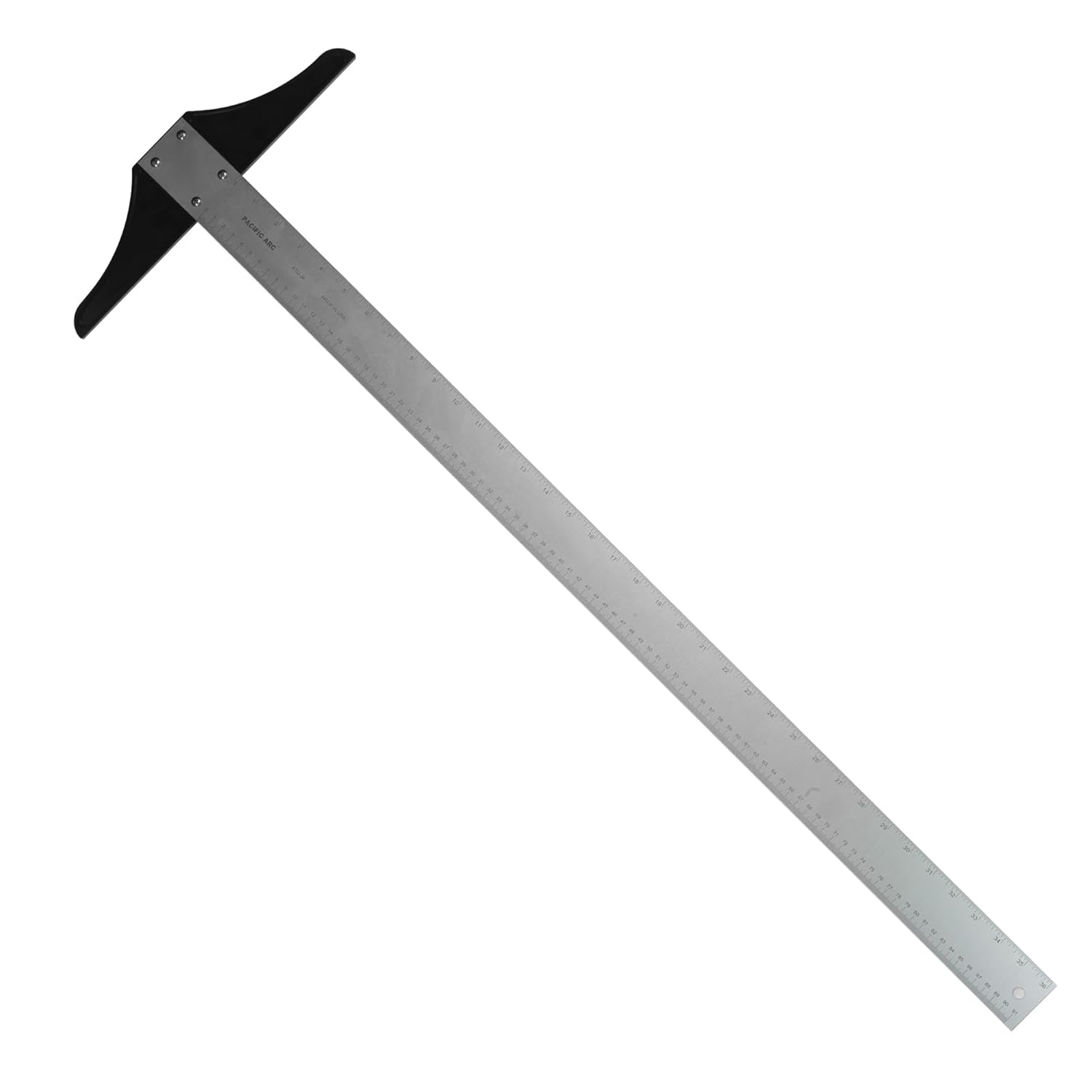 Pacific Arc: T-Square, Aluminum, Scholastic - inch/Metric 36" Drawing and Design Tool for Students and Professionals, Great for Carpentry, Drafting Architecture, Engineering, and Art