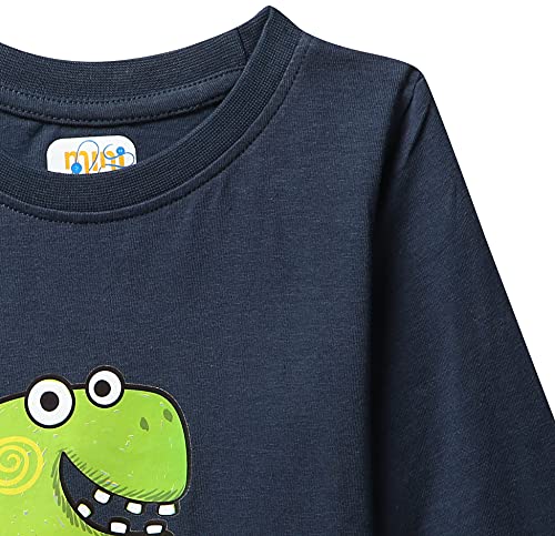 Image of MINITATU Baby-Boy's Animal Print Regular Fit T-Shirt