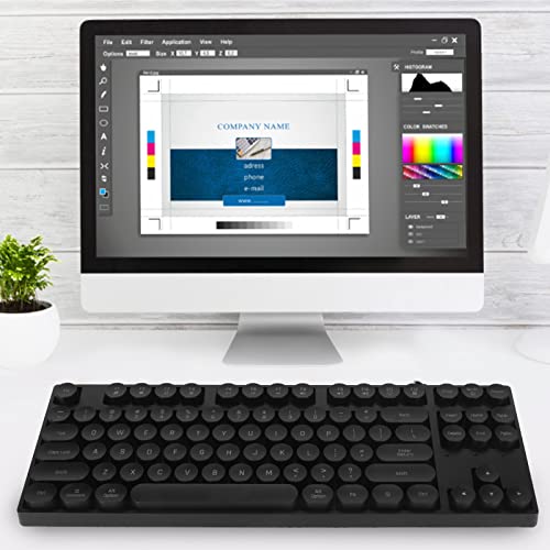 Teclado Mecánico Yunseity 87 Teclas USB QWERTY miniatura 6