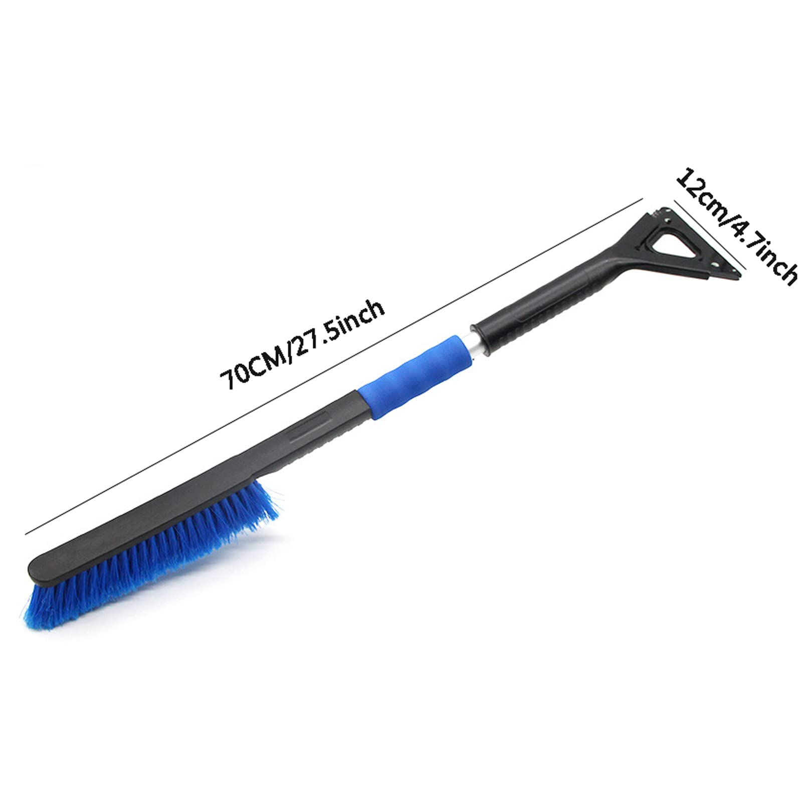 Szczotka do śniegu Skrobaczka do lodu Łopata do śniegu Skrobaczka do lodu z ergonomiczną gumą gumową, szczotką do śniegu/miotłą/środkiem do usuwania mrozu do przedniej szyby samochodu i ciężarów