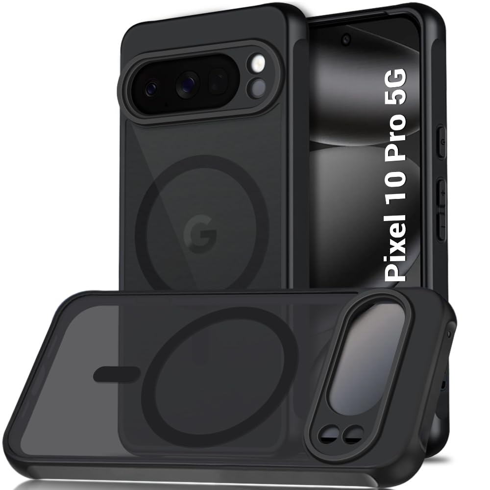 TheGiftKart Hybrid Matte Frosted Translucent Back Cover Case for Pixel 10 Compatible with MagSafe | Shockproof Design | Camera Protection Module | Hard Case Cover (PC & TPU, Frost Black) — Amazon image 10