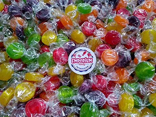 Colombina Assorted Fruit Buttons - 3 Lbs Of Individually Wrapped Assorted Fresh Sweet Strawberry Orange Grape Raspberry Lemon Sour Apple Bulk Candy #TOP4