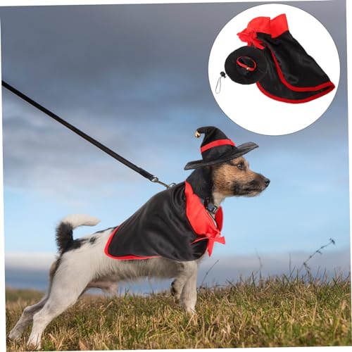 Disfraz Halloween para perros y gatos con capa y cuernos miniatura 6