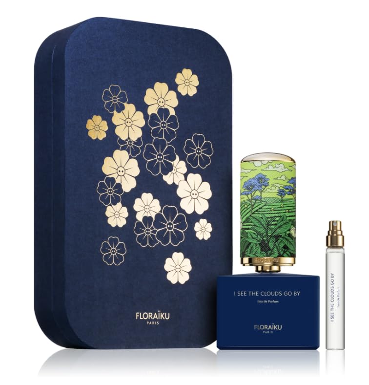 FloraikuParis - I SEE THE CLOUDS GO BY Eau de Parfum 50ml + Travel Case + Travel Size 10ml + cap