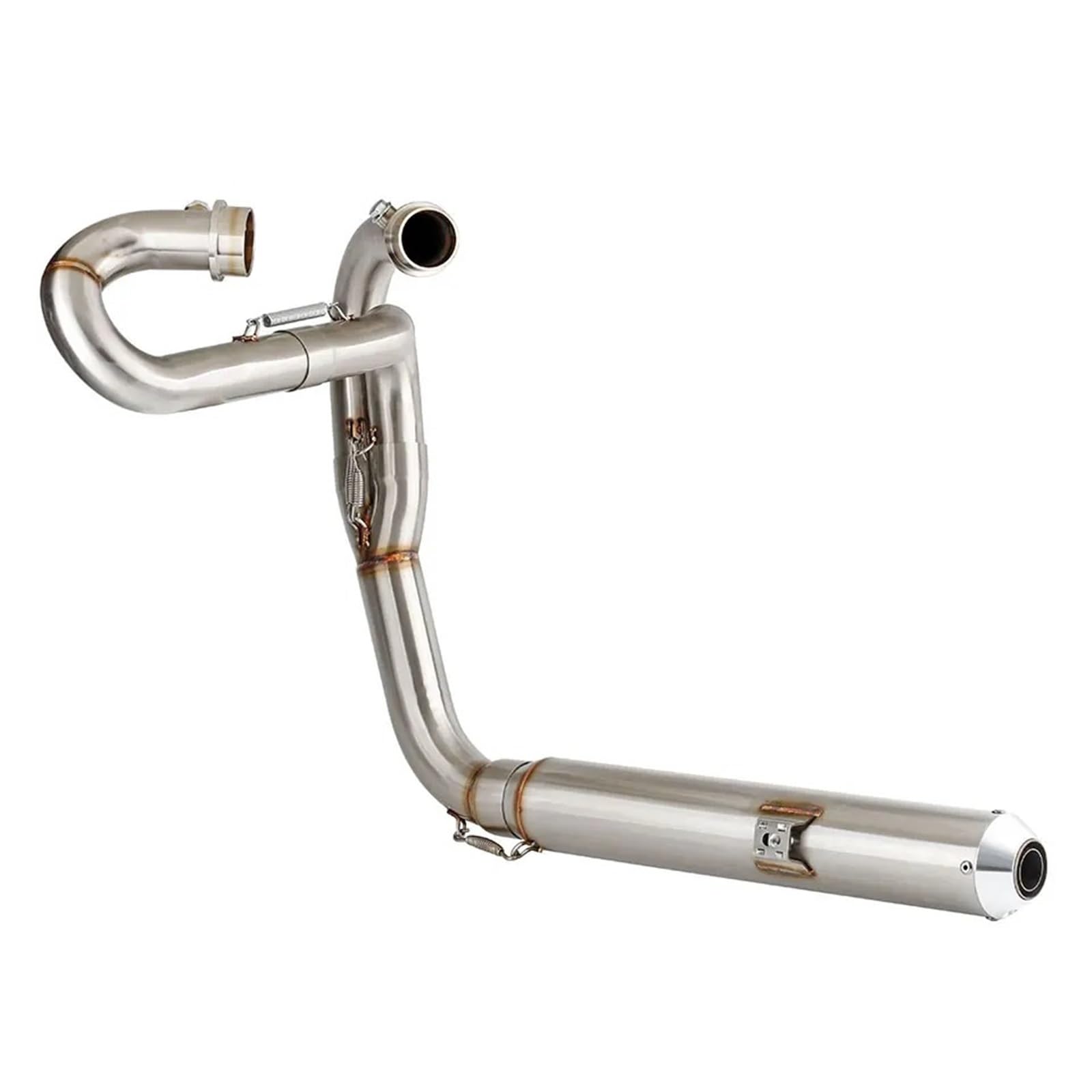 Silenziatore moto completo di scarico moto per Triumph per Scrambler 900 2017-2025 Silenziatore completo 2:1 a montaggio basso con intestazione per Scrambler 900