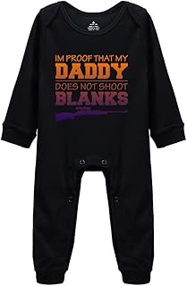 I'm Proof That My Daddy Does Not Shot Blanks - Hunting Buddy - Cute Infant One-Piece Baby Bodysuit 9-12 Months