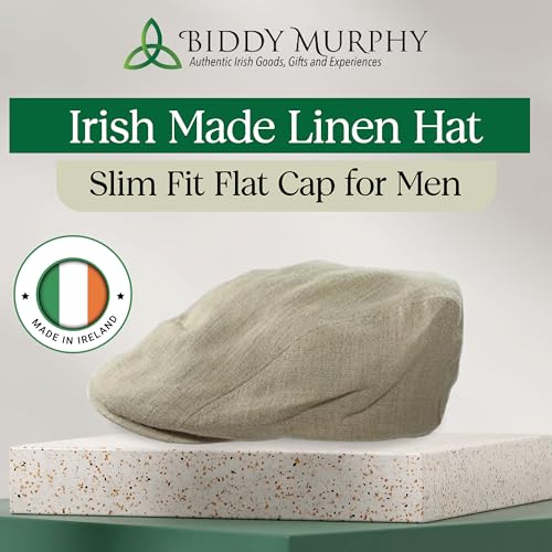 Biddy Murphy LC065_4-1502-60_10_XL Irish Linen Newsboy Hat, Men'S Slim Fit Flat Cap thumb #1