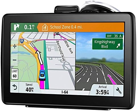 GPS Navigation for Car, 7 Inch 16GB HD Touch Screen Built-in Android System GPS Navigation System Spoken Turn-by-Turn Directions for Car Vehicle GPS Navigator with Lifetime Map Update