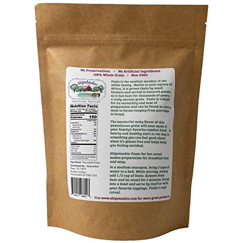 image for Shipetaukin Fonio for Hot Cereal - African Supergrain - Gluten Free - 