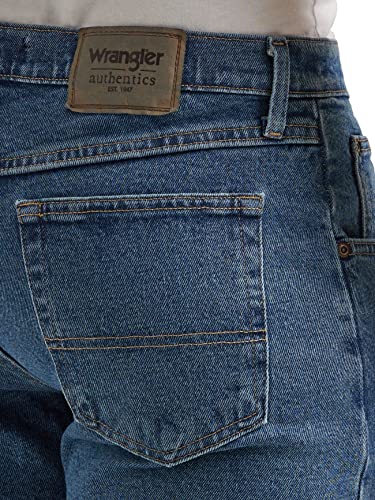 Image of Wrangler Men's Loose Fit Cotton Jeans (Grey, Vintage Stonewash)