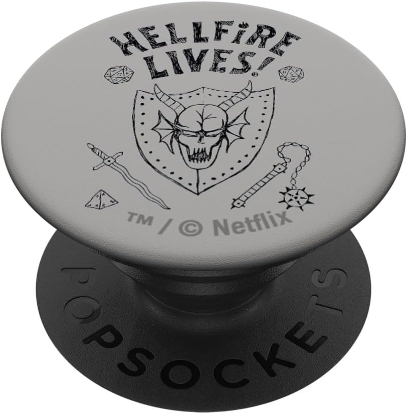 Stranger Things Hellfire Lives Officially Licensed PopSockets PopGrip for MagSafe