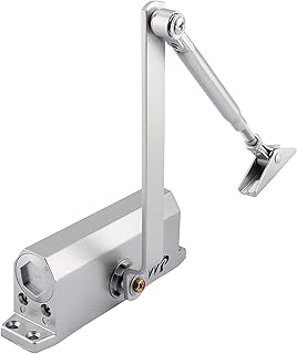 Türschließer Automatischer mit Feststellfunktion, Hydraulisch Puffer Geschlossen für Gewerbliche und Private Zuhause 30-60 kg Tür, Breite bis 120cm