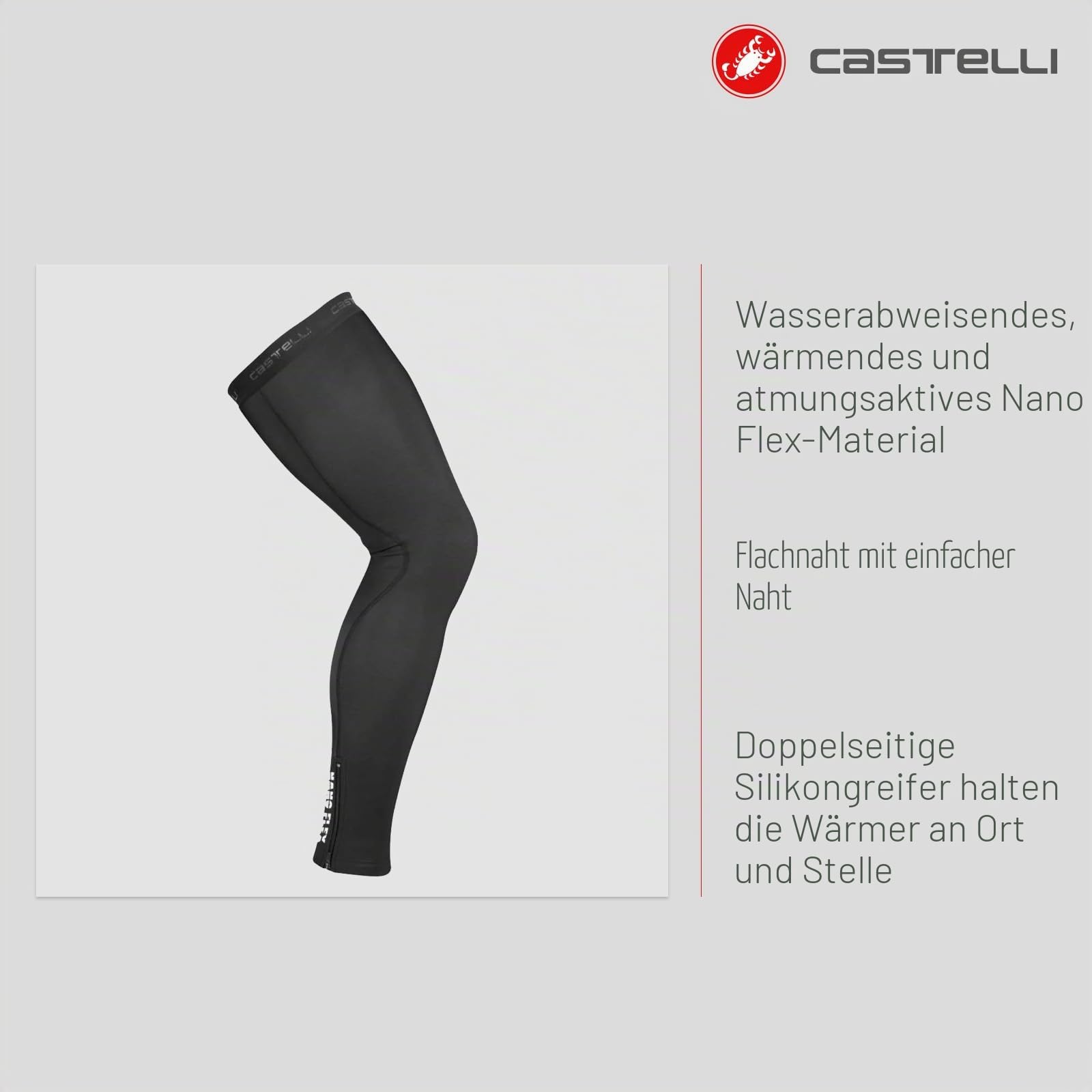 CASTELLI Unisex Nano Flex 3g Legwarmer Leg warmers (1er Pack)