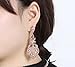NLCAC Pear Shape Crystal Dangle Earrings Pierced Marquise Cluster Ear Drop Wedding Jewelry Rose Gold