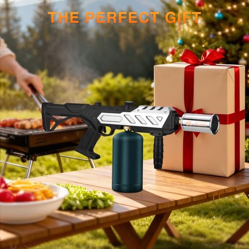 Image of ARTFLAMM Powerful Propane Torch Gun, Kitchen Grill Torch with Detachable Design, Adjustable Flamethrower Torch Burner for Searing Steak, BBQ, Welding, Camping Charcoal Lighter(Tank Not Included)