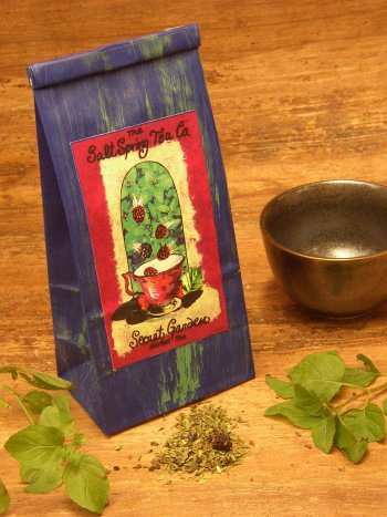 Salt Spring Tea Secret Garden Mint And Blackberry Herbal Tea - 1.9Oz Bag #TOP30