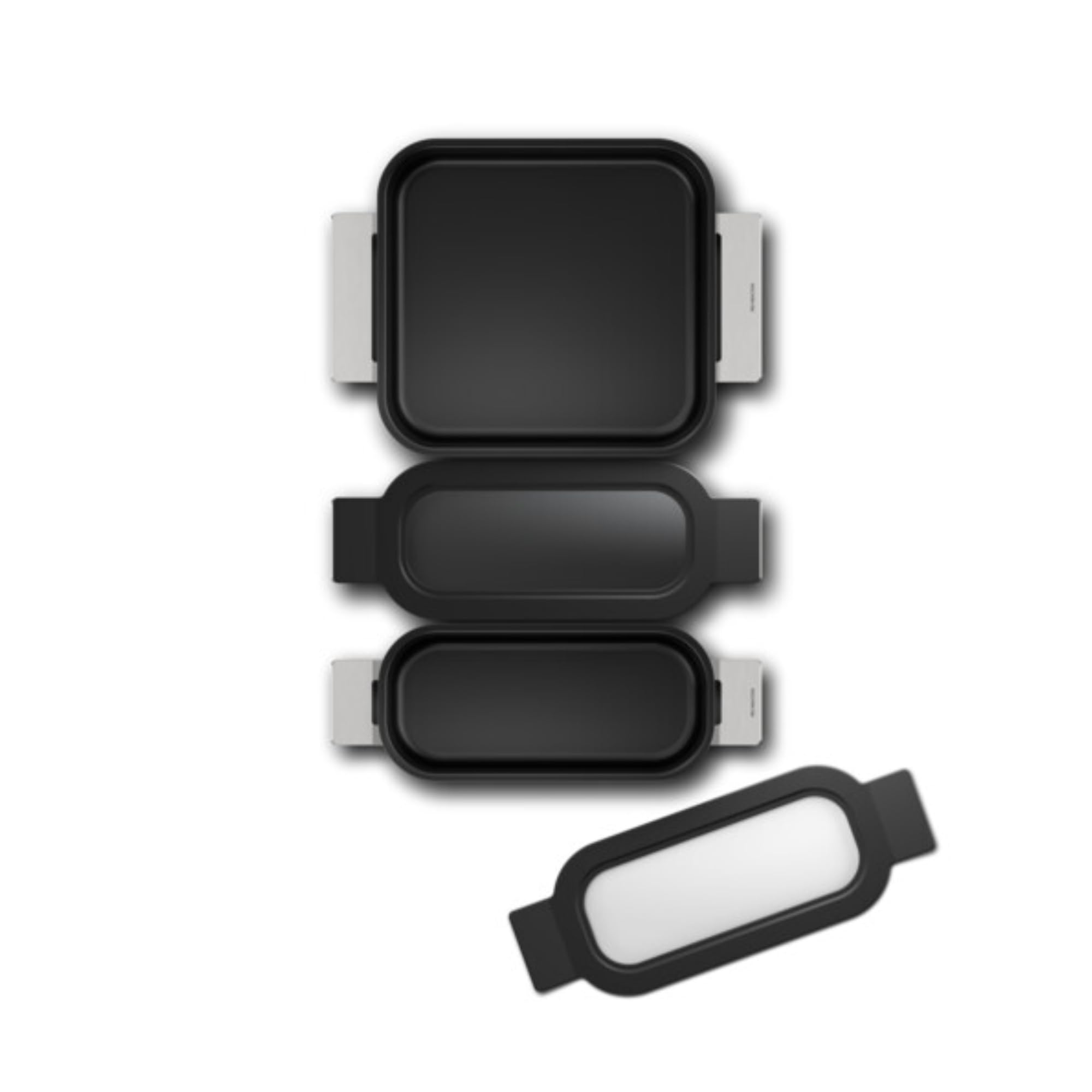Balay, Set 3 Sartenes Rectangulares, Accesorio FlexInducción, 3AB9FF030 | Equipa tu cocina con el set de sartenes ideal para tu zona FlexInducción.