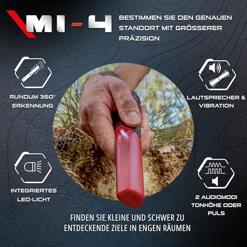 XP Metal Detectors MI- 4 Pinpointer, entwickelt von XP Metal Detectors zur Verwendung durch alle Sondengänger, 20 Fuß wasserdicht (MI- 4) mit 6 Programmen und 3 Empfindlichkeitsstufen-3