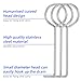 5 PCS Drain Key Lifting Stainless Steel Hook Drain Hook Shower Drain-Removal Tool for Cleaning Remove (Silver)
