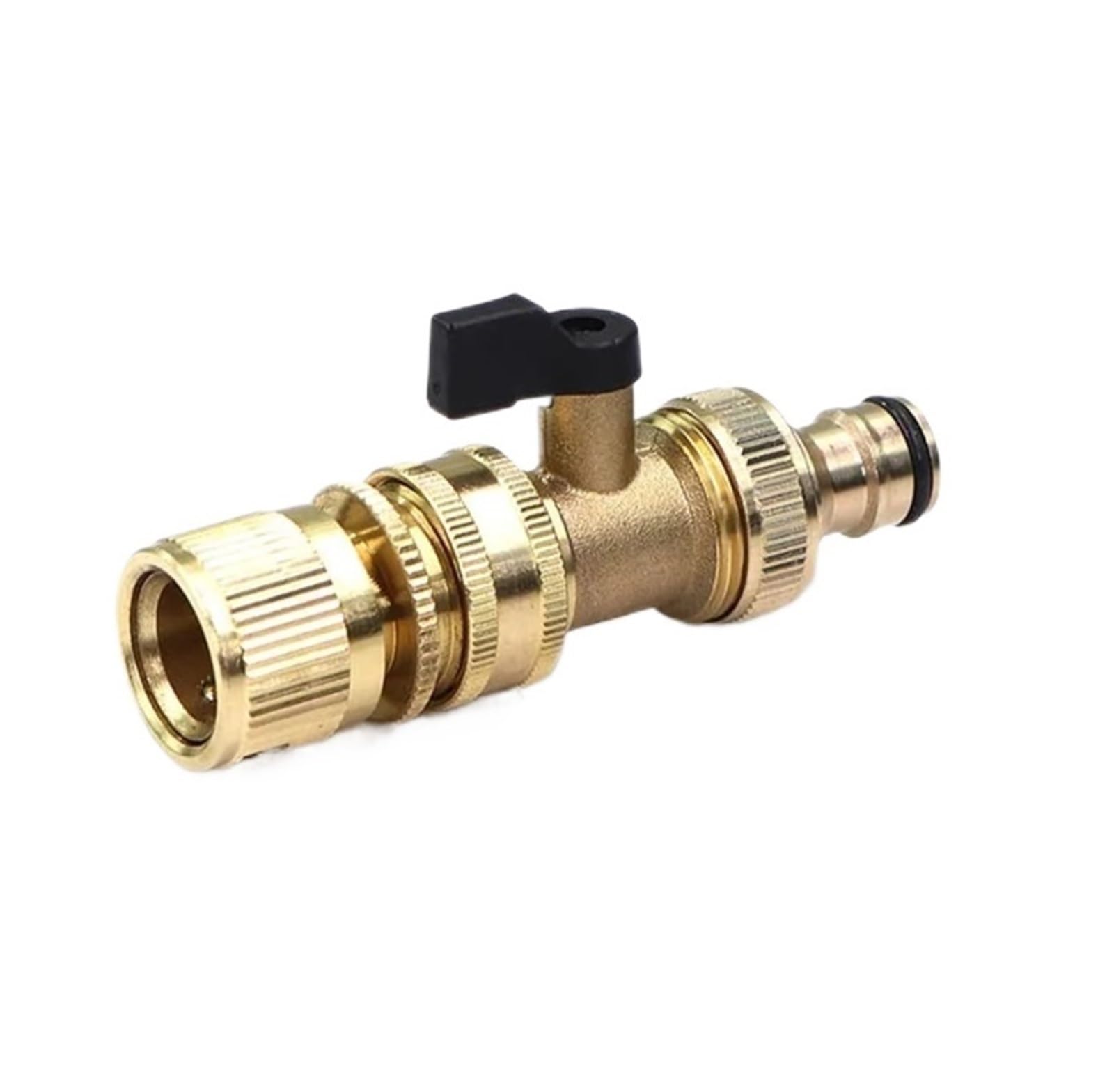 3/4" Messing-Schnellkupplungs-Kugelhahn | 3/4"BSP Messing Kugelhahn 16mm Schlauch Schnellkupplung for Gartenbewässerung(B-1pcs)