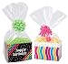 A1BS Clear Cello Cellophane Bags Gift Basket Package Flat Gift Bags (12 In X 24 In)