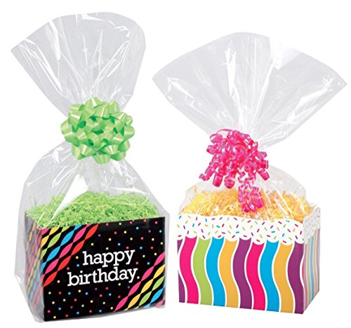 BOPP Sealable Cellophane Bags and Clear Gift Basket Wrap Packaging (12 in X 24 in)