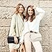 Etercycle Umhängetasche Damen, PU Leder Crossbody Bag mit 2 Schultergurt Vintage Handtasche Y2K Schultertasche für Frauen Trendy Taschen (Beige)
