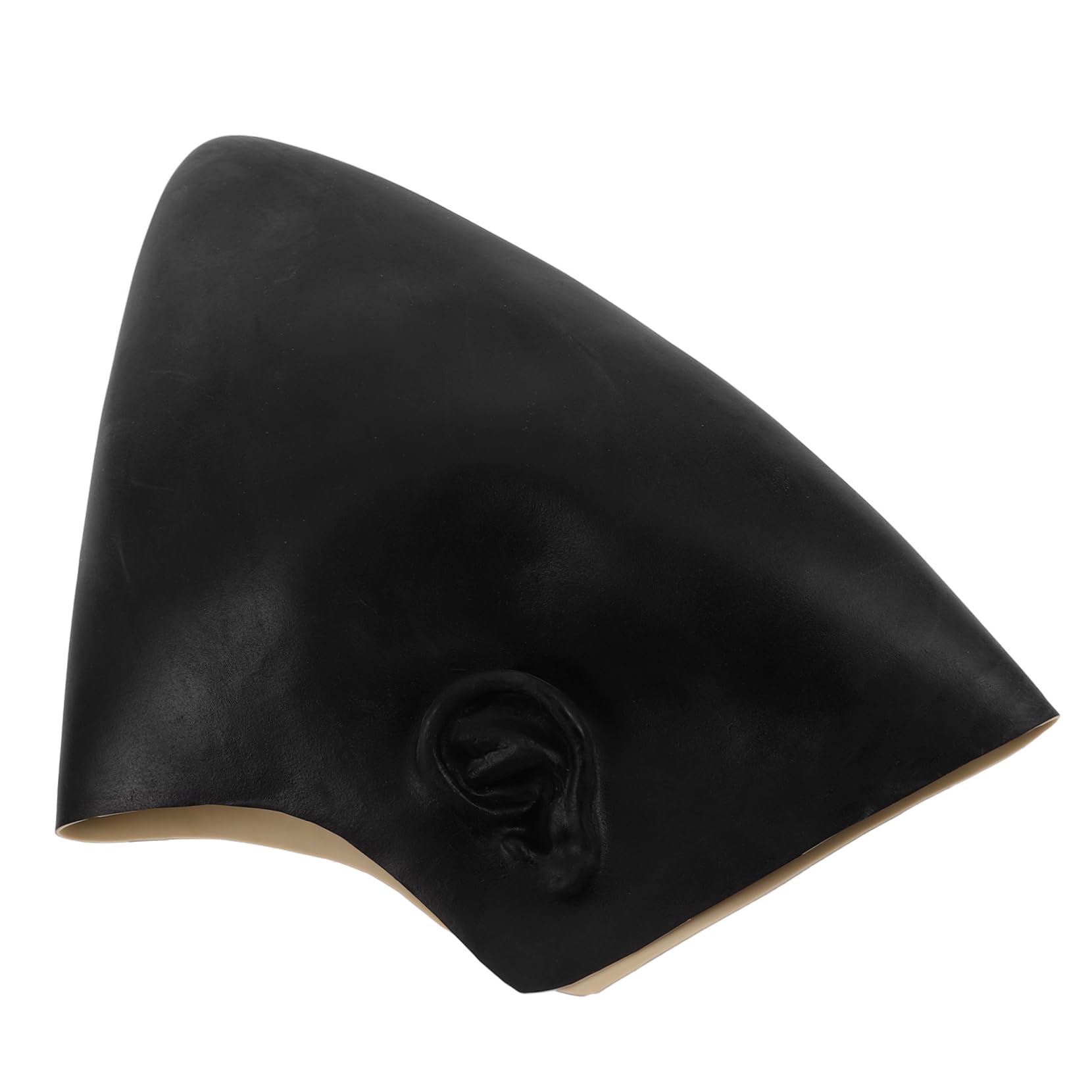 Healvian 5 Stück Schwarze Latex Glatze Flexible und Langlebige Bald Cap für Erwachsene Realistisches Makeup Zubehör für Halloween Cosplay Theater und Themenpartys