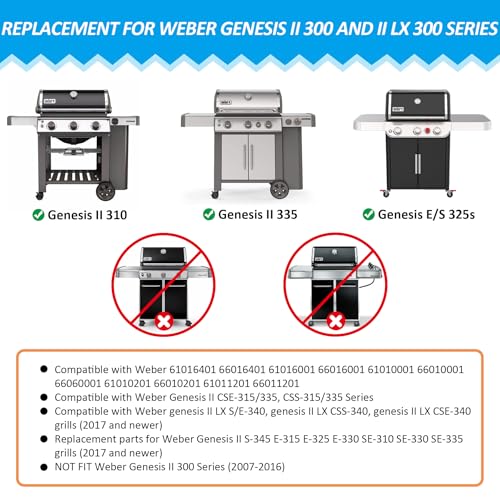 18.75 Inch Cast Iron Grates for Weber Genesis II 300/LX 300, 66095/66802 by KEESHA - Used condition - Image 3