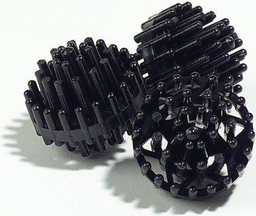Medio filtrante bolas biológicas 1.5 pulg 0.25 pie cúbico miniatura 1