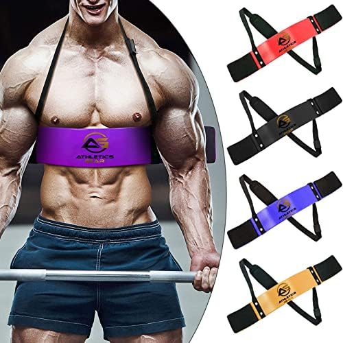 Arm Blaster Bicep Isolator | Aluminum Body with Neoprene Foam Padding, Double Riveted and Adjustable Strap, Well Balanced Support