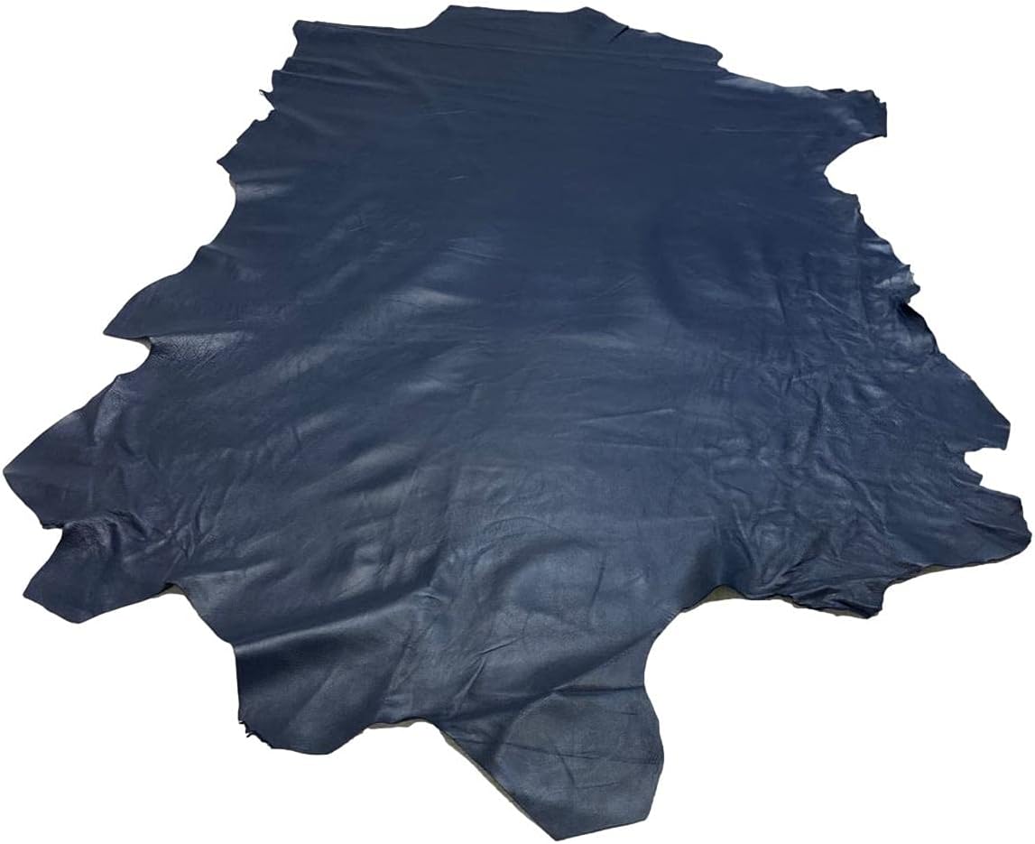 Italian Nappa Lambskin: 8-10 sf per Skin (Navy) (Navy)