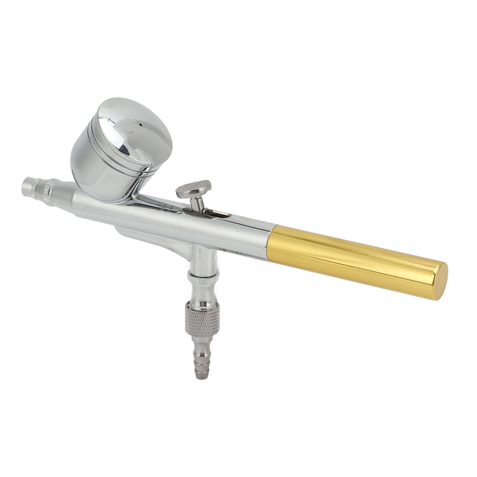 Dual Action Airbrush Spray Gun, 0.3mm Nozzle Airbrush Paint Spray Gun 7CC Fluid Cup Removable Lid for Nail Art for Decor