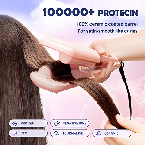 ELLESYE Hair Waver Iron with 14 Temperatures for Mermaid Hair Wave, 1 inch/25 mm Hair Crimpers and Wavers with Negative Ion for Satin-Smooth Styling - Thumbnail 3