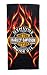 Harley-Davidson Oil Label and Flames Beach Towel 30 in. X 60 in.