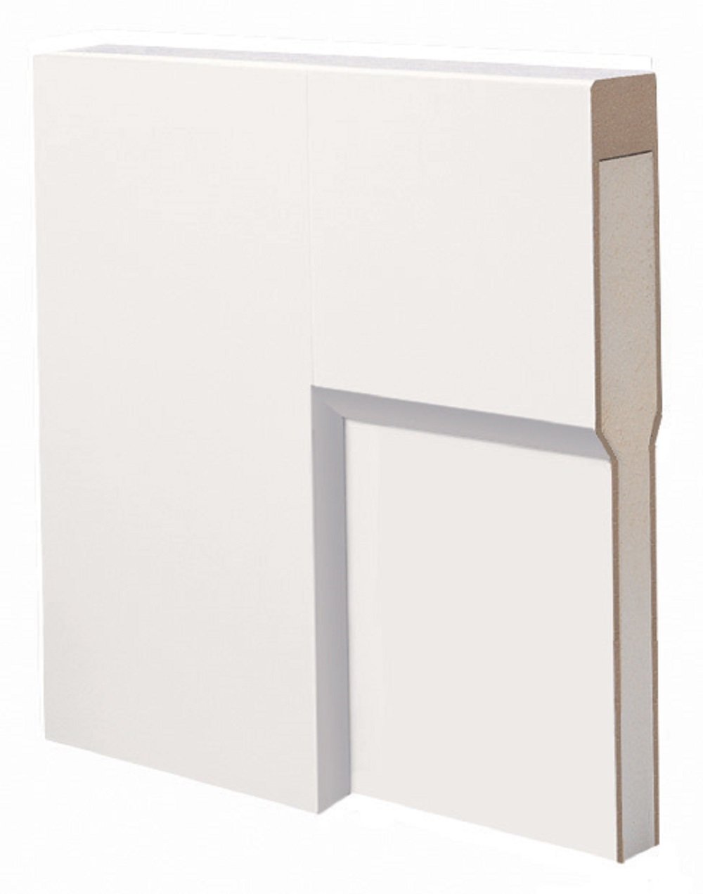 National Door Company ZZ364470R Solid Core, Molded, Craftsman 2-Panel Flat, Right Hand, Prehung Interior Door, 32"x80", on 4-9/16" Jamb, Right Handed, MDF, 80" Height
