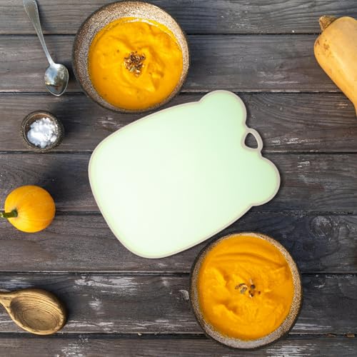 Tabla de cortar para cocina con diseño antideslizante rectangular verde 6