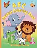 ABC Animal Coloring Book: Fun and educational, alphabet n animals coloring pages for ages 4 and up