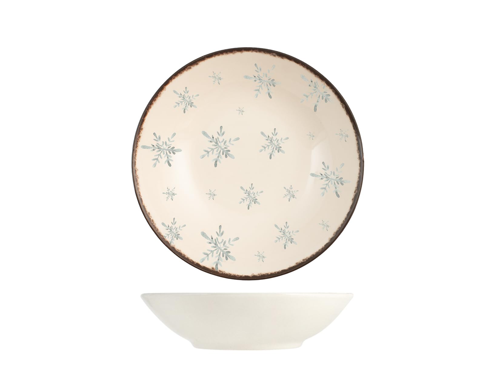 H&H Servizio Tavola Natalizio 18 Pezzi Alaska, Bianco