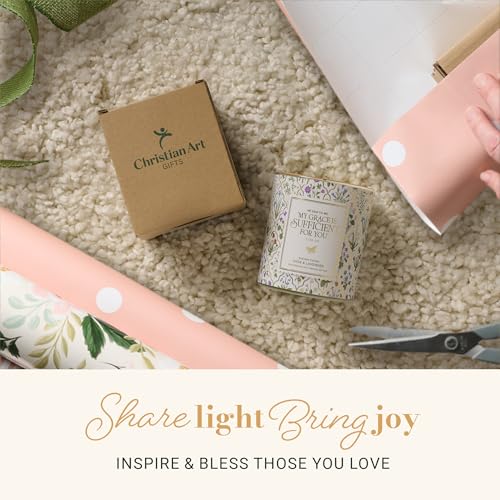 Image of Christian Art Gifts Grace is Sufficient Scented Candle: Soy Wax
