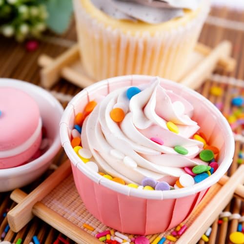 Image of Rainbow Confetti Sprinkles, Round Sprinkles for Cake Decorating | Edible Sprinkle Mix for Holiday Baking, Ice Cream Toppings, Cupcakes, Cookies, Donuts