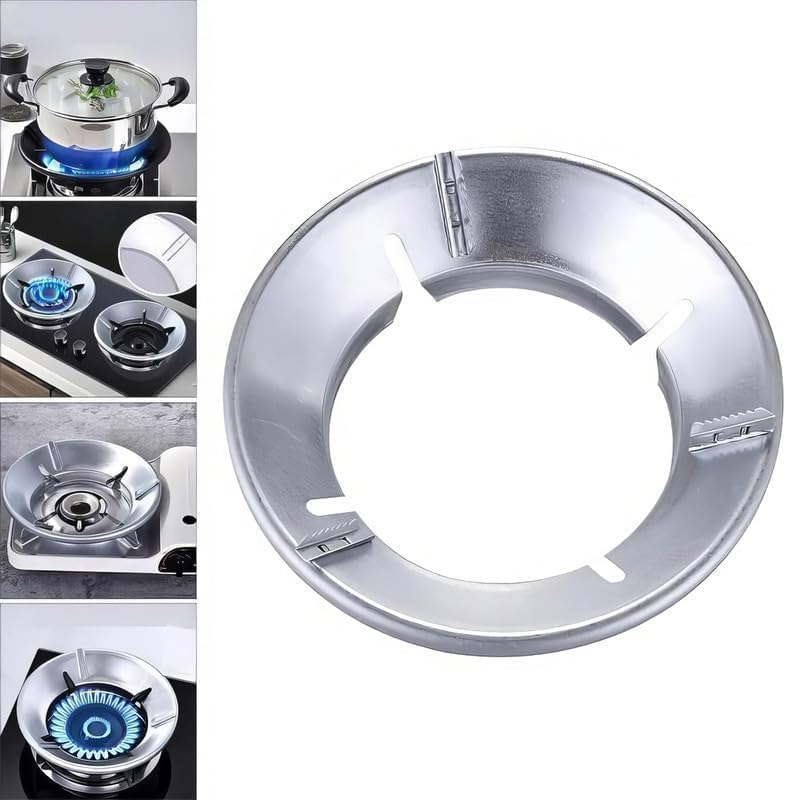 ROMINO Gas Saver Stand, Gas Stove Burner Stand, Gas Flame Protector From Wind Burner Cover Protector Windproof Energy Saving, Metal Body - Image 9 thumbnail