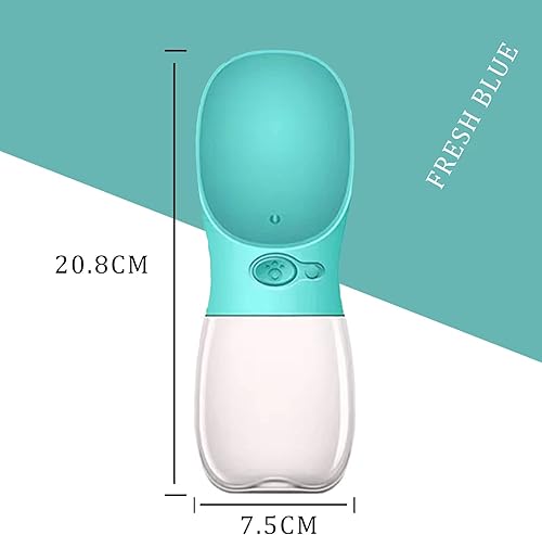 Miniatura 6 de Regekul Botella de agua para perros, dispensador portátil de agua para cachorros a prueba de fugas con alimentador de beber para mascotas al aire