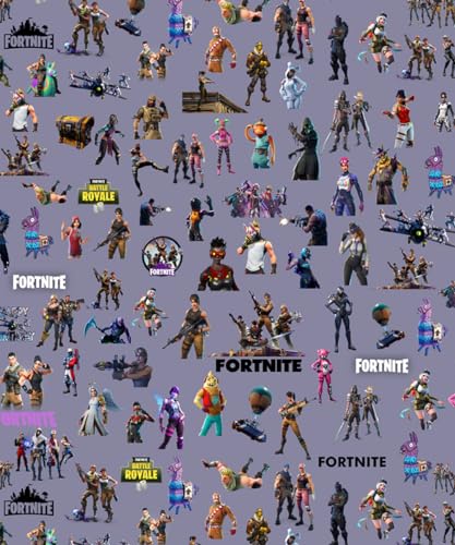 5pcs Video Game Wrapping Paper, 70x50cm Folded Gift Wrapped Paper for