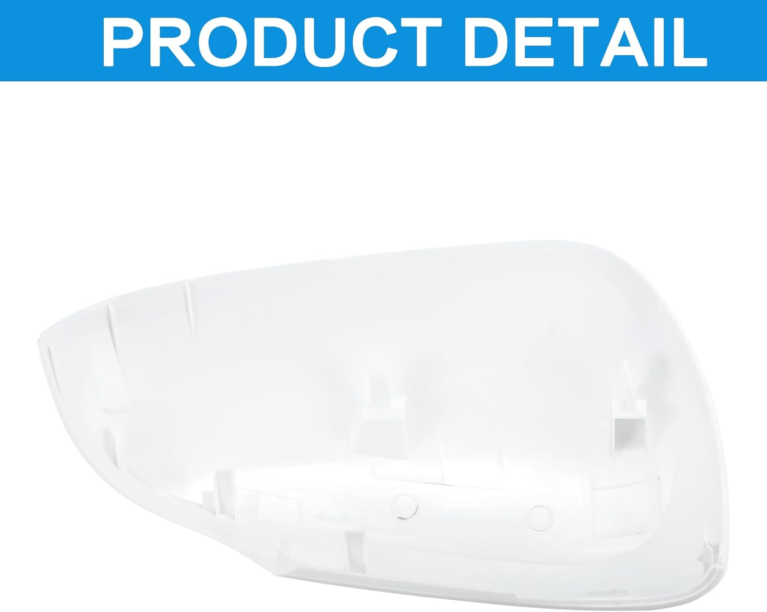 TOP-VIGOR Compatible with Toyota Prius C 2012 2013 2014 2015 2016 2017 2018, 1pcs Driver Side Mirror Cover Replacement – White Mirror Cap for Left Side, Exterior Mirror 87915-52170 87945-52170