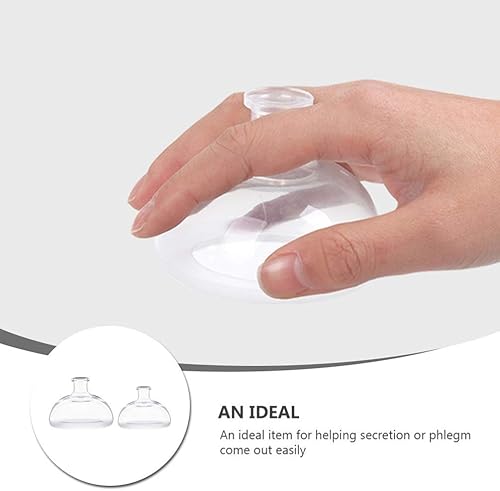 Miniatura 4 de EXCEART 2 unidades de tambor de presión de palma para mamá, taza de percusión de silicona para bebés, niños pequeños y ancianos (transparente)