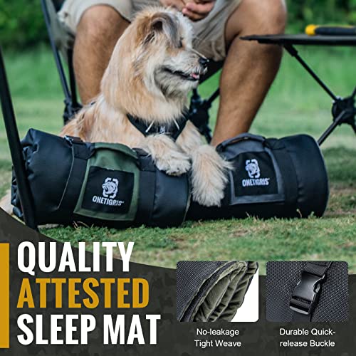 Onetigris Travel Dog Bed - Portable Waterproof Anti-Slip Dog Camping Outdoor Indoor Bed Mat Cushioned Plush Warm Puppy Mattresses #TOP2