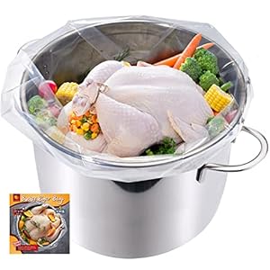 5 Gallon Bucket Liner Bags, 5.5 Mil, 5 Pack, Food Grade & BPA Free Brine Bags for Marinating, Thicken Extra Heavy Duty…